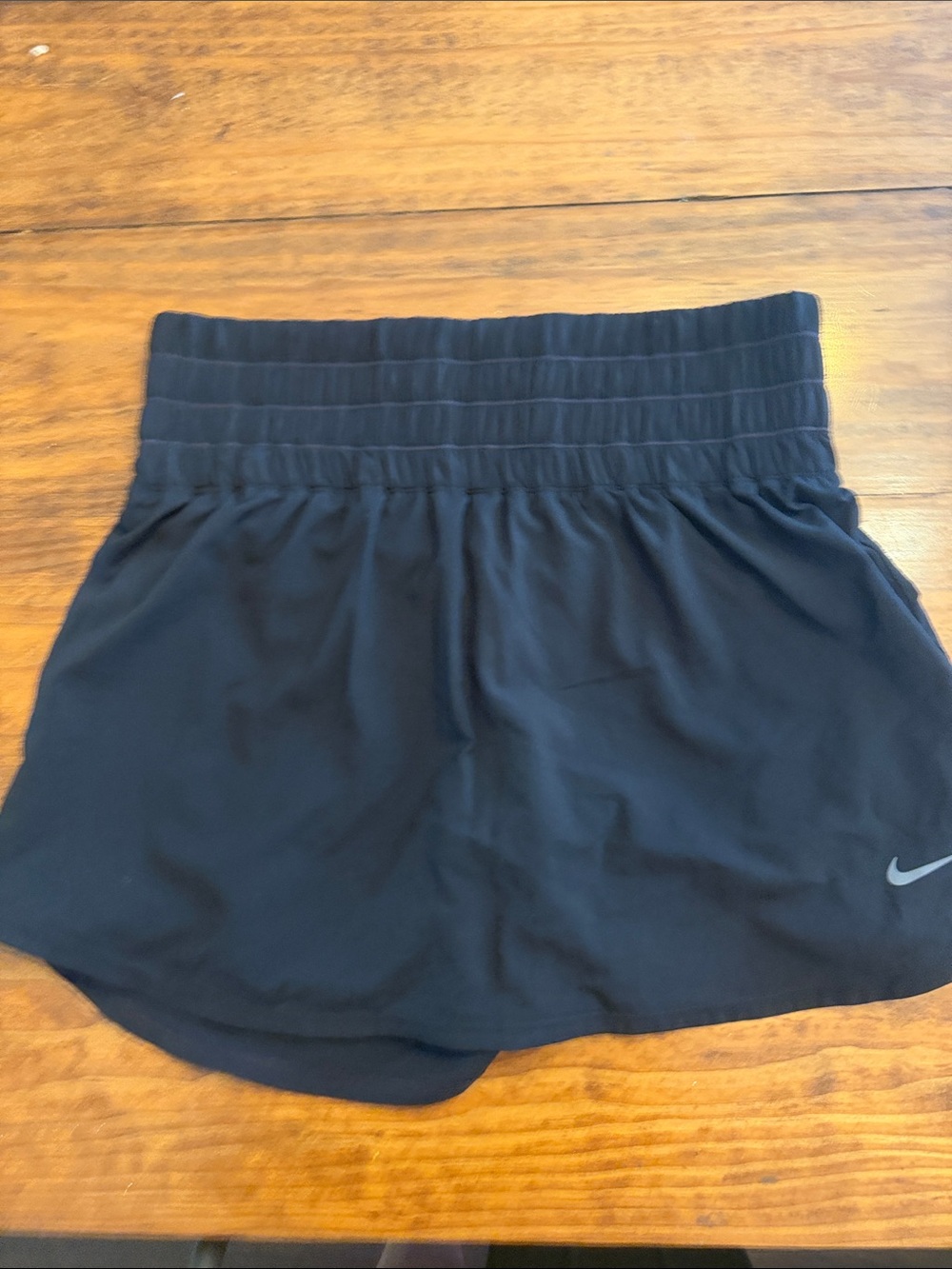 Nike Black Women's Athletic Skort with Ribbed Waistband
